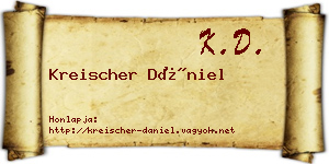 Kreischer Dániel névjegykártya