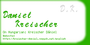 daniel kreischer business card